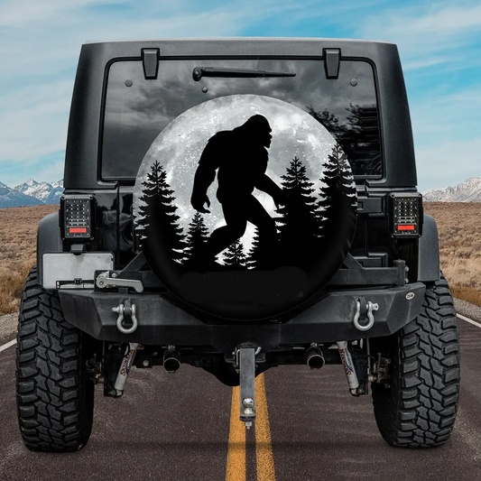 Bigfoot Spare Tire Cover Bigfoot Moon Light I Believe Tire Covers Black Gray