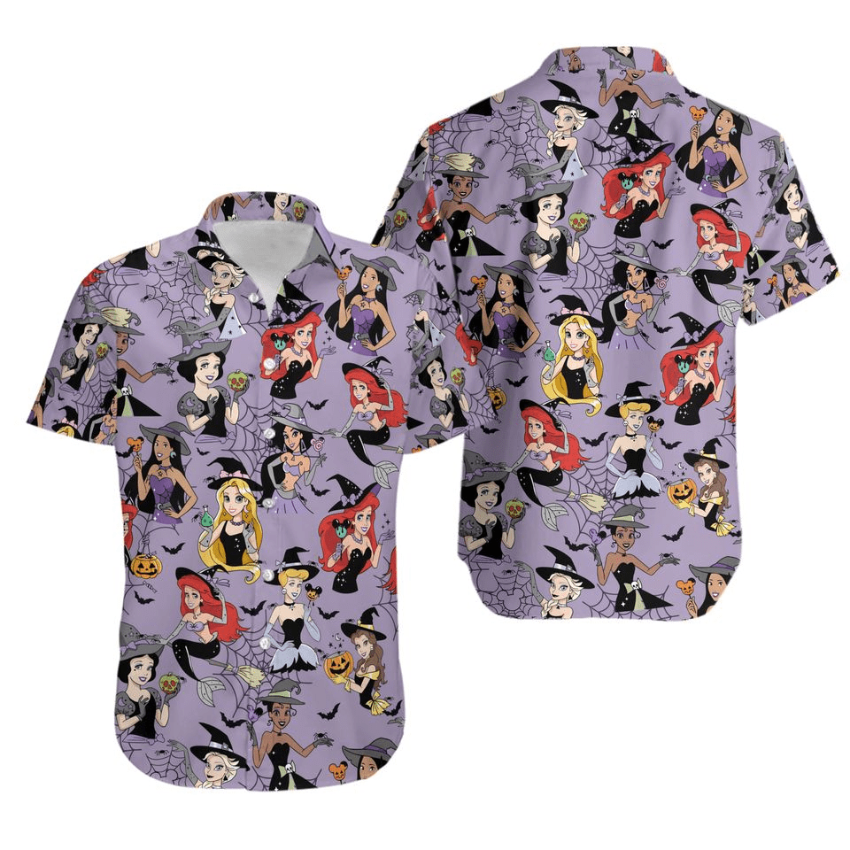 DN Hawaii Shirt DN Princesses As Witches Hawaiian Shirt Purple Unisex