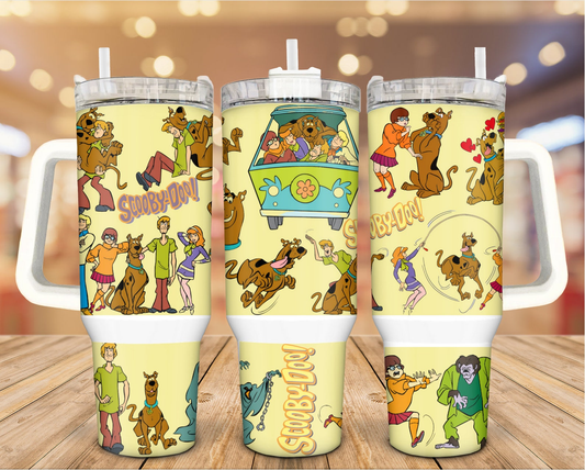 Scooby Doo 40 Oz Tumbler Scooby Doo And Friends Characters Tumbler 40 Oz Yellow