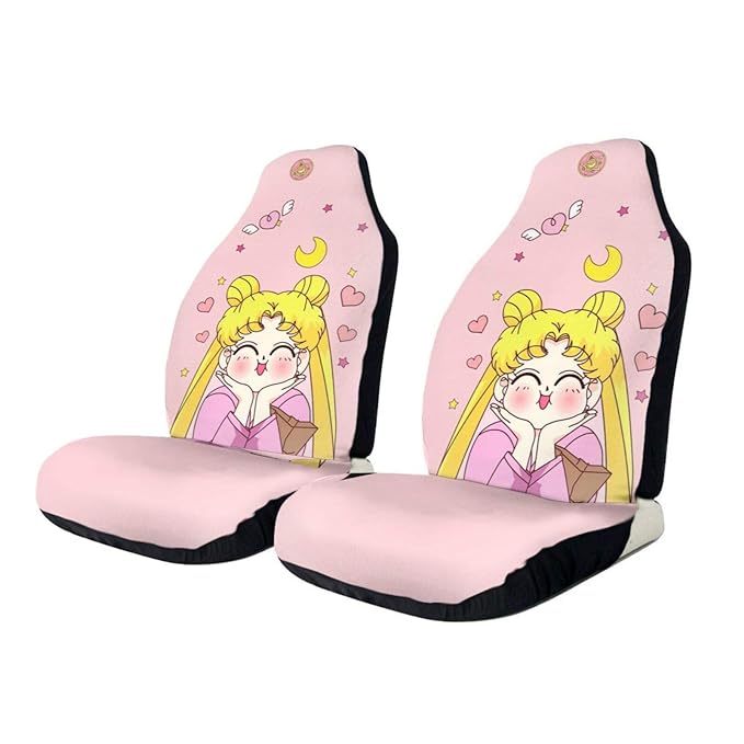 Sailor Moon Car Seat Covers Sailor Moon Tsukino Usagi Chubby Face Seat Covers Pink