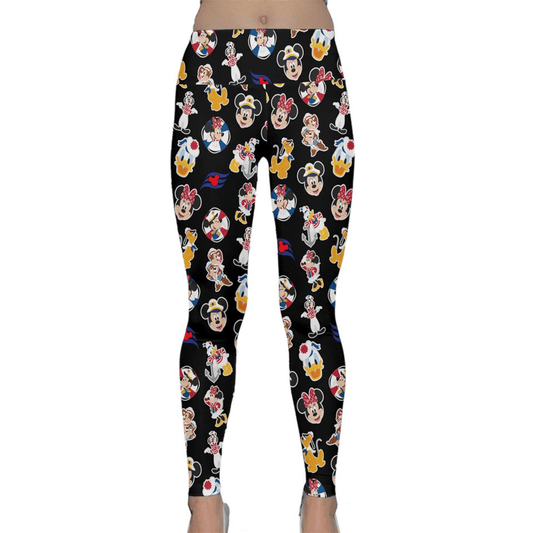 DN Leggings DN Character As Cruise Ship Staffs High Waisted Legging Black For Women