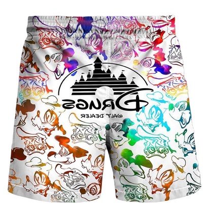 DN Shorts Walt Dealer Drugs DN Characters Beach Shorts Colorful