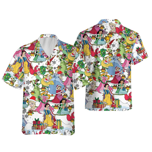 DN Hawaii Shirt DN Princesses On Christmas Eve Hawaiian Shirt Colorful Unisex