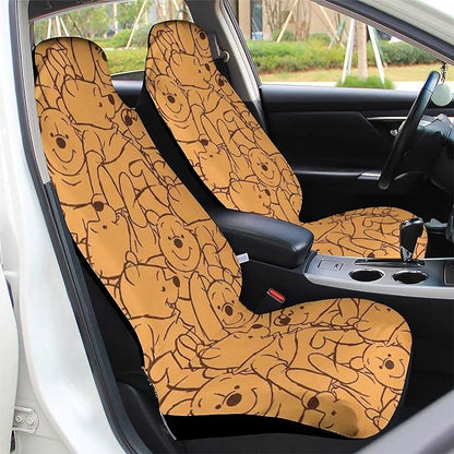 WTP Car Seat Covers WTP All Poses Pattern Seat Covers Yellow