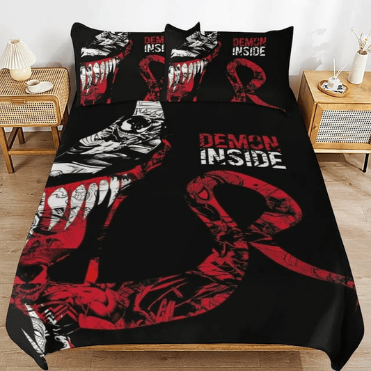 Venom Bedding Set MV Venom THe Demon Inside Duvet Covers Black Red Unique Gift