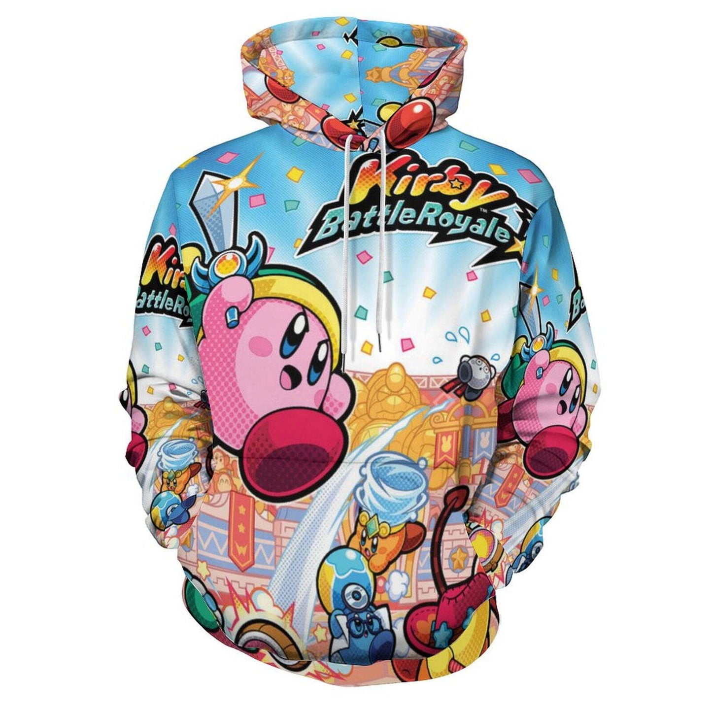 Kirby Hoodie Kirby Battle Royale Graphic Hoodie Colorful Unisex