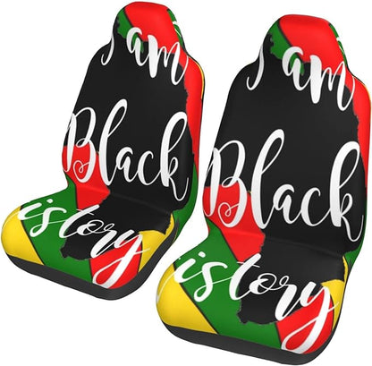 Juneteenth Car Seat Covers I'm Black History Seat Covers Colorful