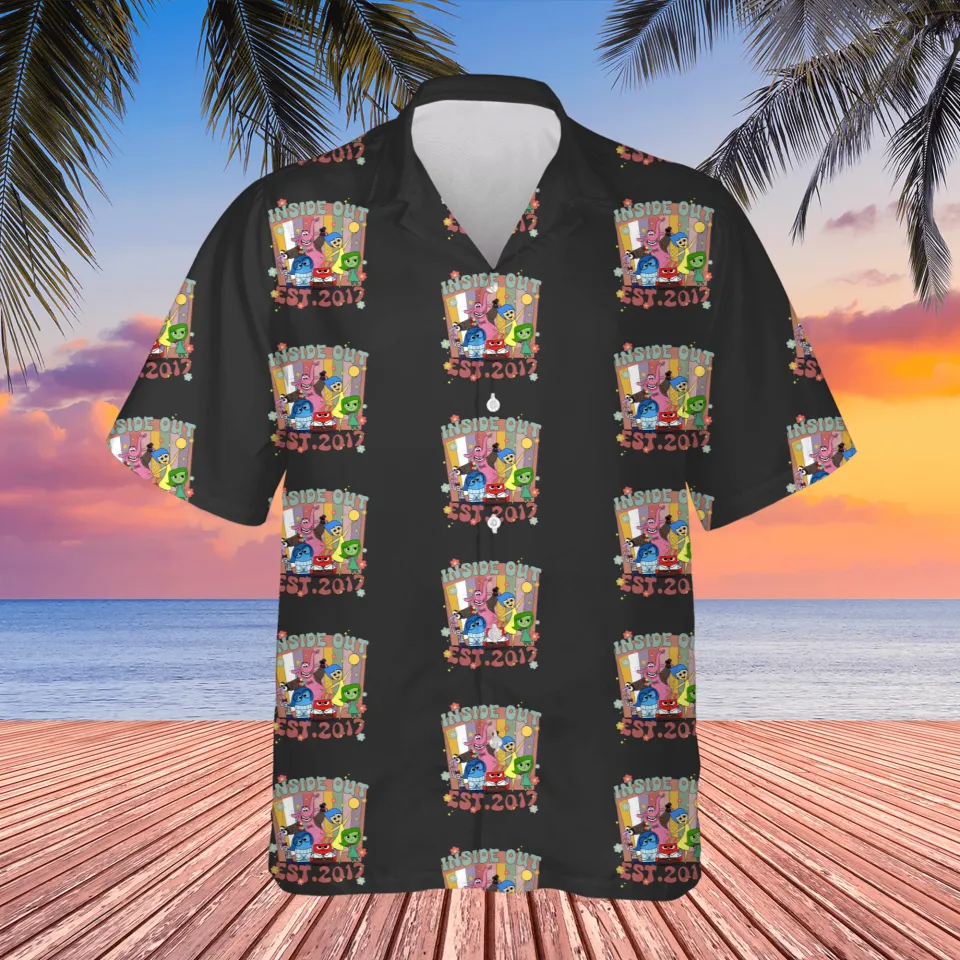 Inside Out Hawaii Shirt DN Inside Out Est 2017 Aloha Shirt Black Unisex