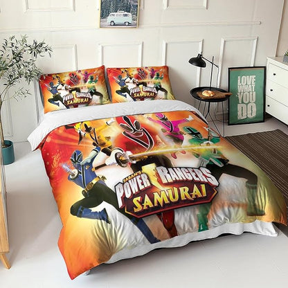 Power Ranger Bedding Set Saban Power Rangers Samurai Duvet Covers Colorful Unique Gift