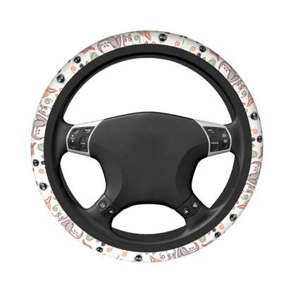 SGhibli Steering Wheel Cover My Neighbor Totoro Creatures Pattern Driving Wheel Cover Colorful