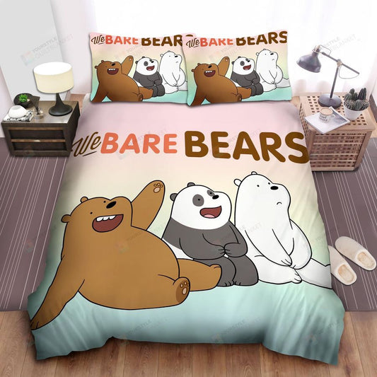 We Bare Bear Bedding Set We Bare Bears Happy Time Duvet Covers Colorful Unique Gift