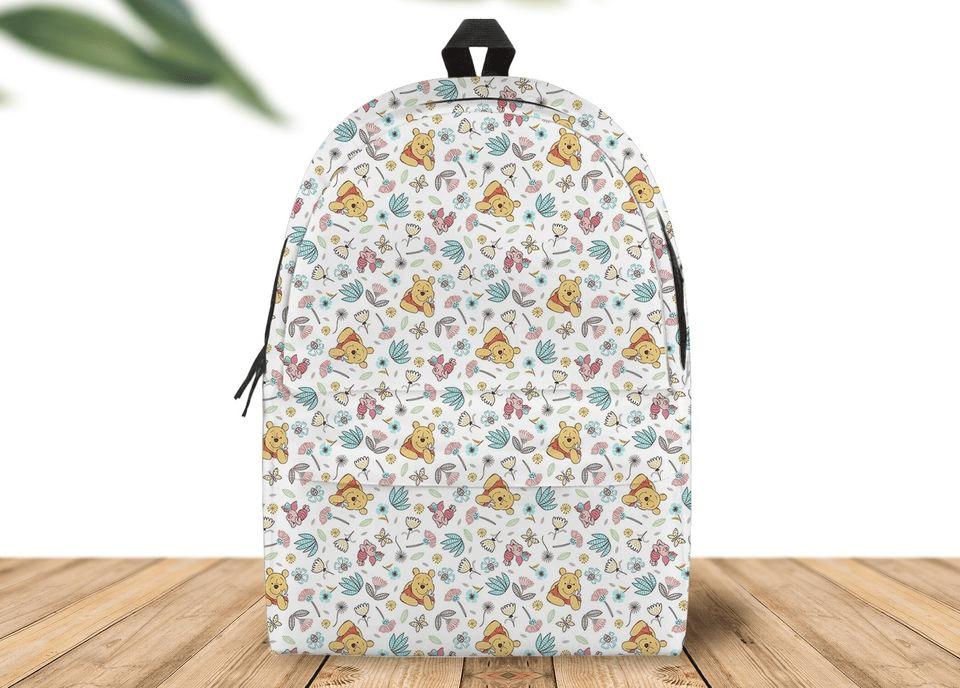 WTP Backpack DN WTP With Flower Pattern Backpacks White