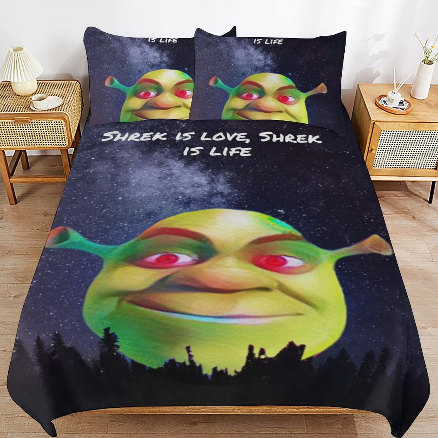 Shrek Bedding Set Shrek Is Love Shrek If Life Duvet Covers Black Unique Gift