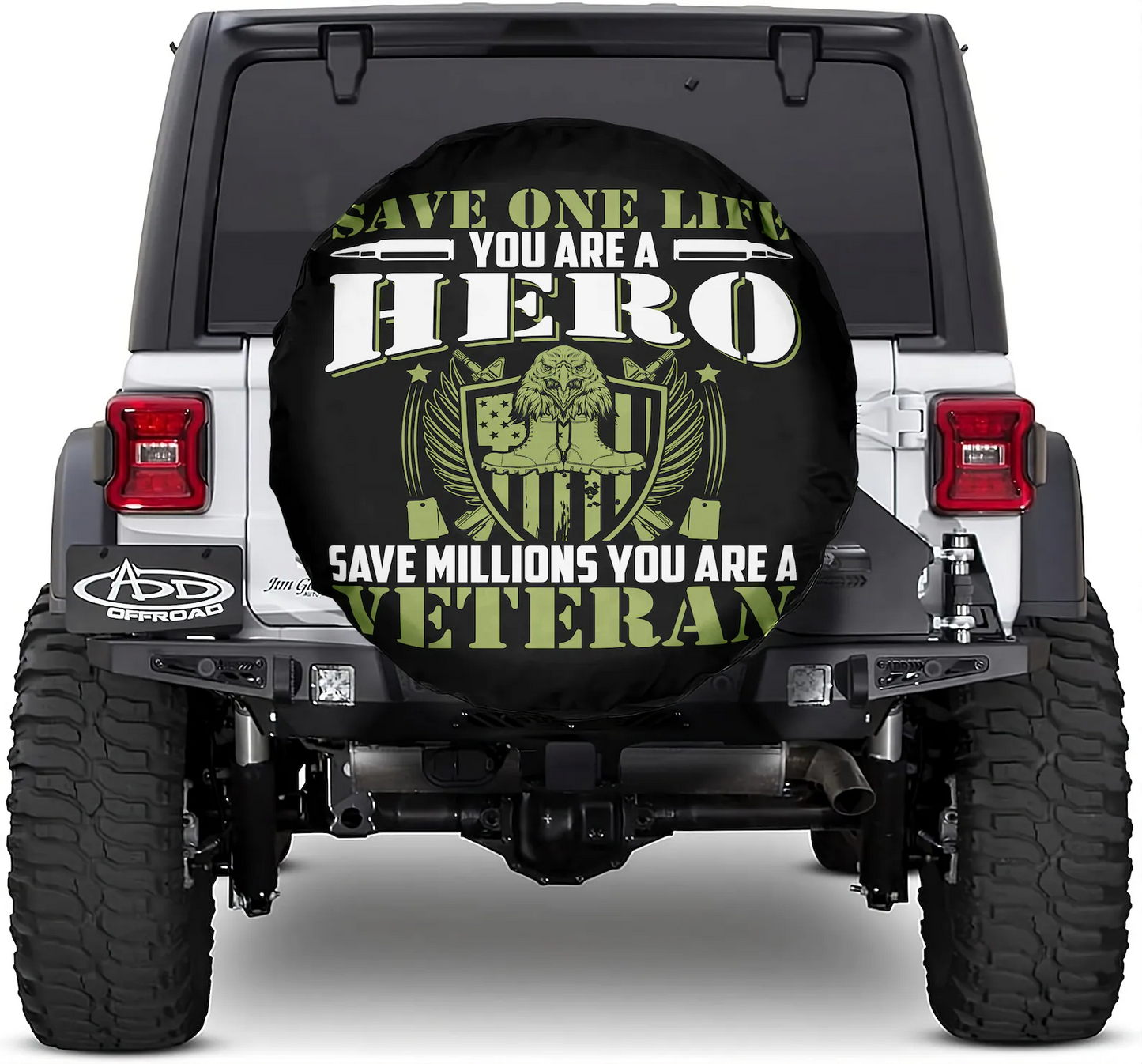 Veteran Spare Tire Cover Save Millions Your Are A Veteran Tire Covers Black Green