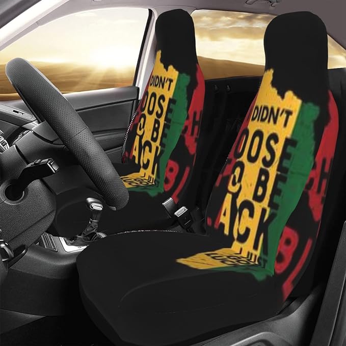 Juneteenth Car Seat Covers I Didn't Choose To Be Black Seat Covers Colorful