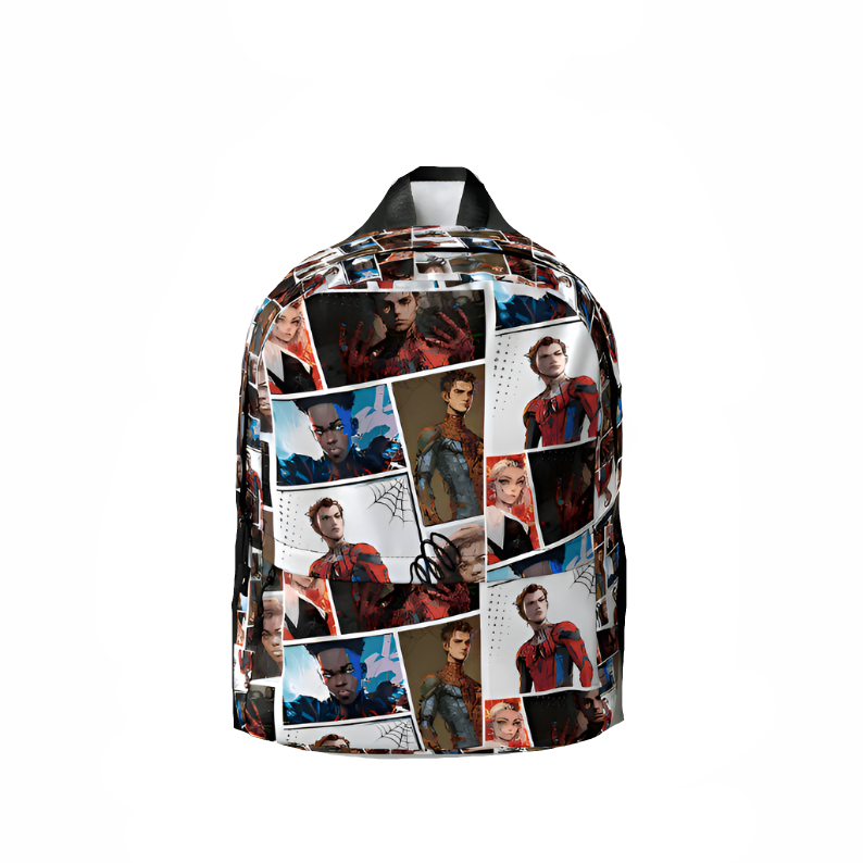 Spiderman Backpack MV Spiderman Generation Characters Pattern Backpacks Colorful