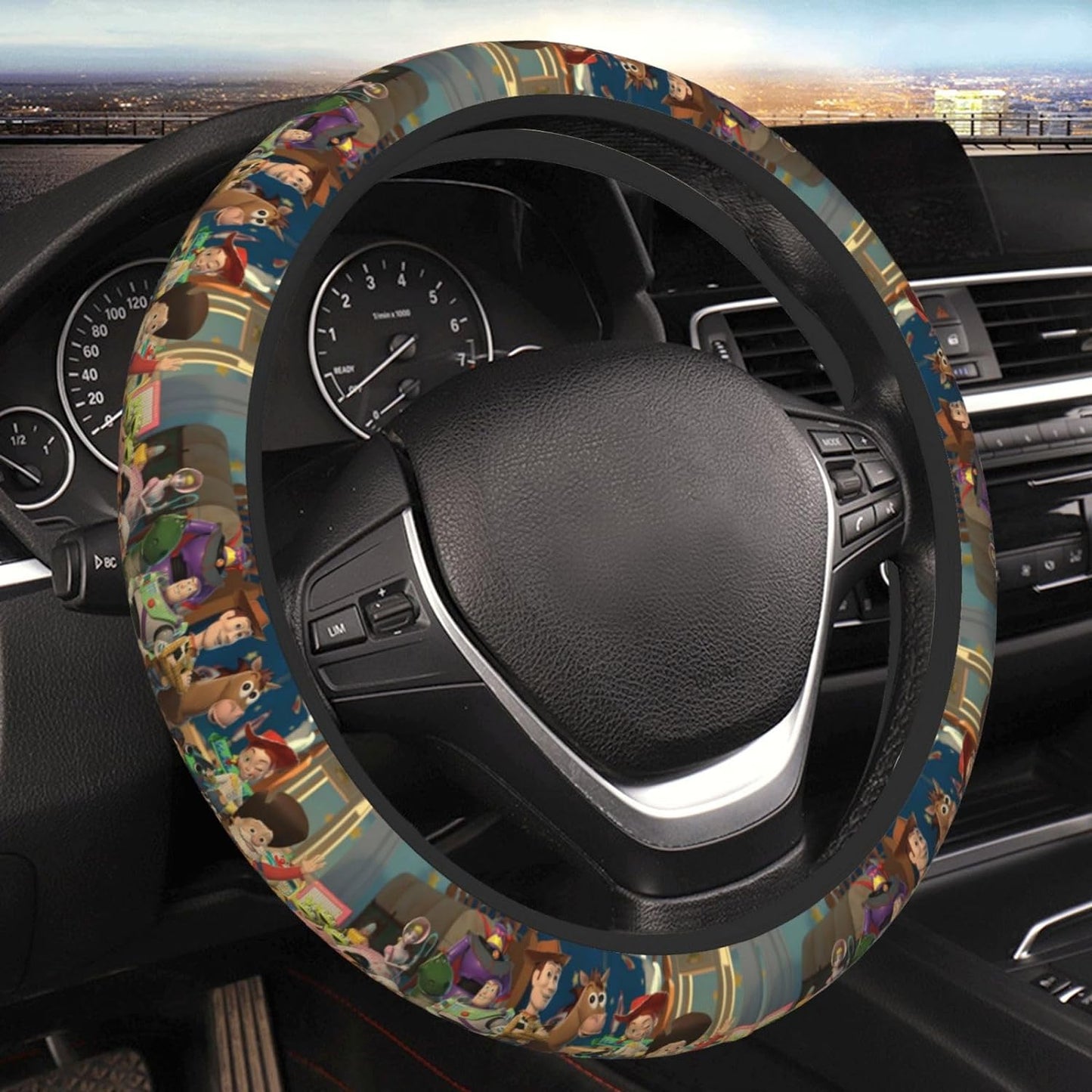 Toy Story Steering Wheel Cover Toy Story Characters Graphic Driving Wheel Cover Colorful