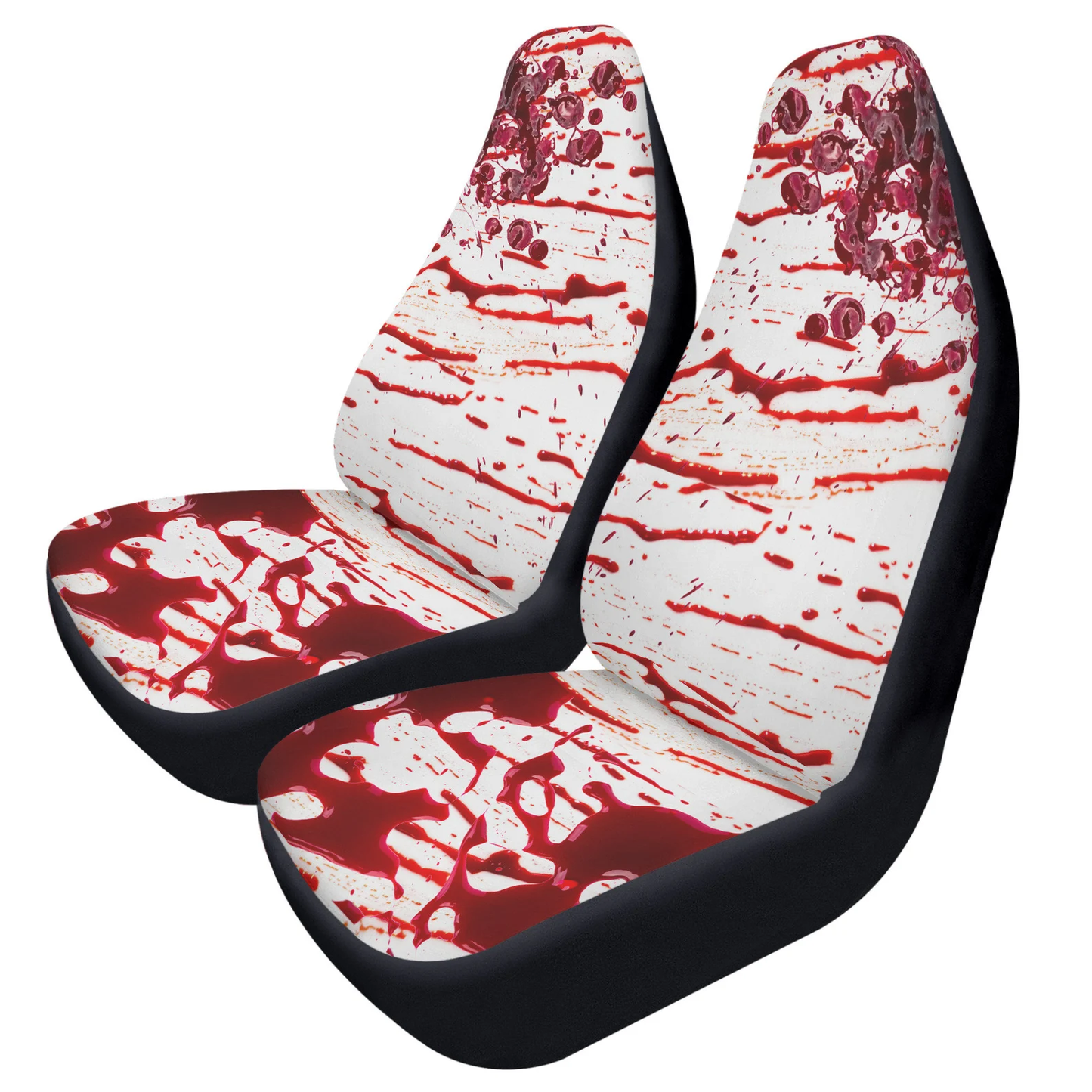 Halloween Car Seat Covers Halloween Spooky Bloody Pattern Seat Covers White Red