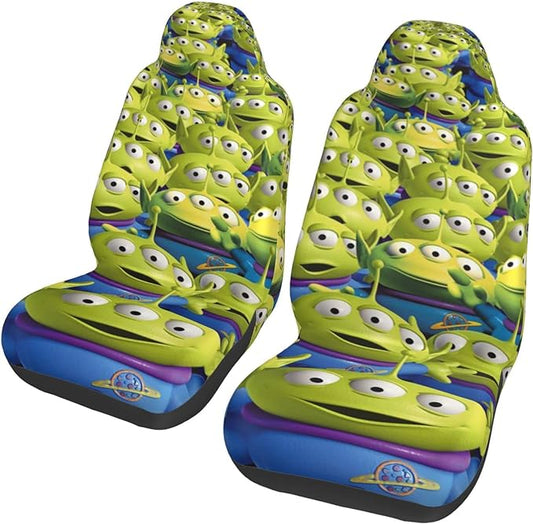 Toy Story Car Seat Covers Toy Story Alien Pattern Seat Covers Green