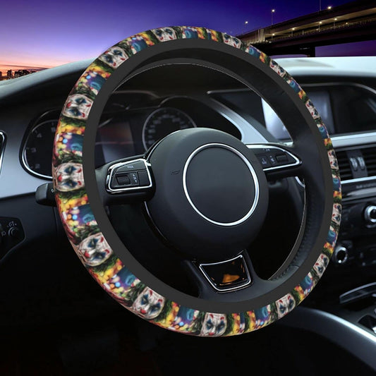 Joker Steering Wheel Cover Joker Phoenix Graphic Pattern Driving Wheel Cover Colorful