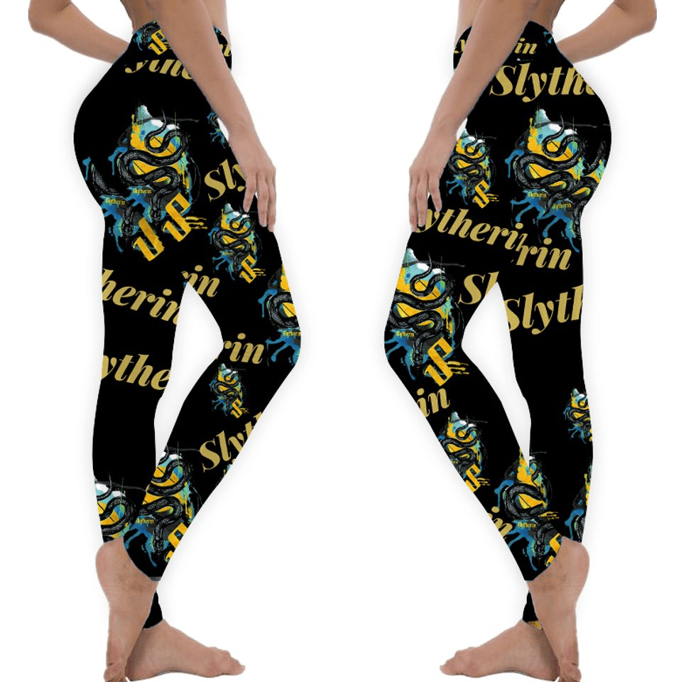 HP Leggings HP Slytherin Serpent Symbol High Waisted Legging Black For Women