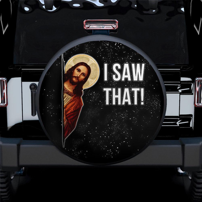 Funny Spare Tire Cover Funny Christian I Saw That Tire Covers Black