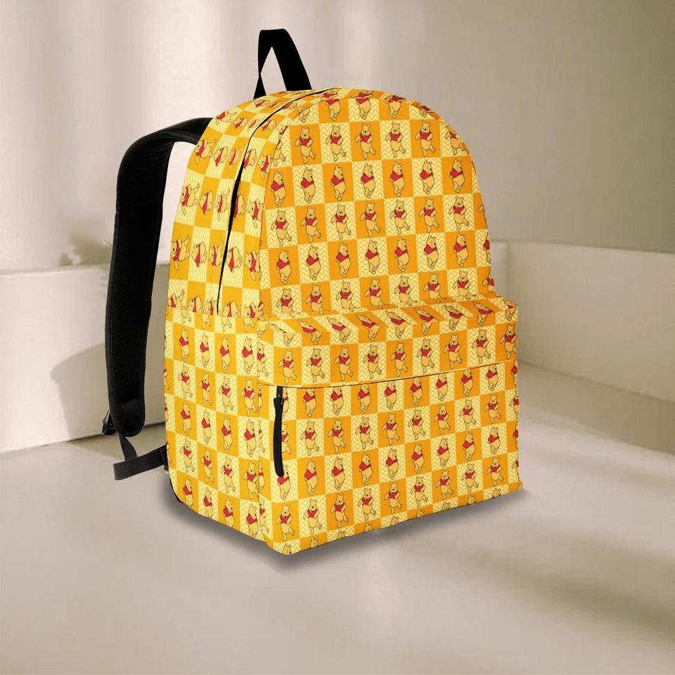 WTP Backpack DN WTP All Standing Poses Pattern Backpacks Yellow Orange