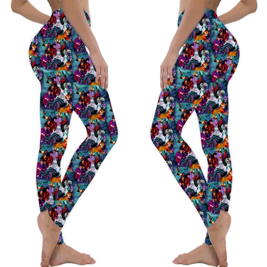 DN Leggings DN All Villain Characters Pattern High Waisted Legging Colorful For Women