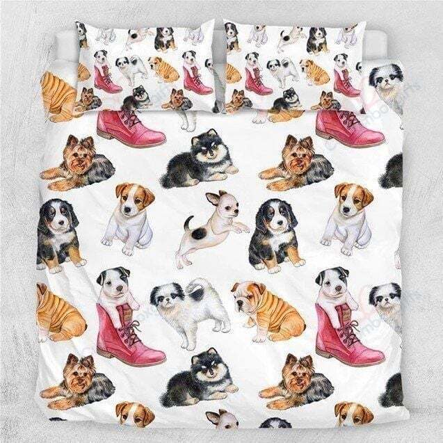 Dog Bedding Set All Types Of Dog And Puppies Duvet Covers White Unique Gift