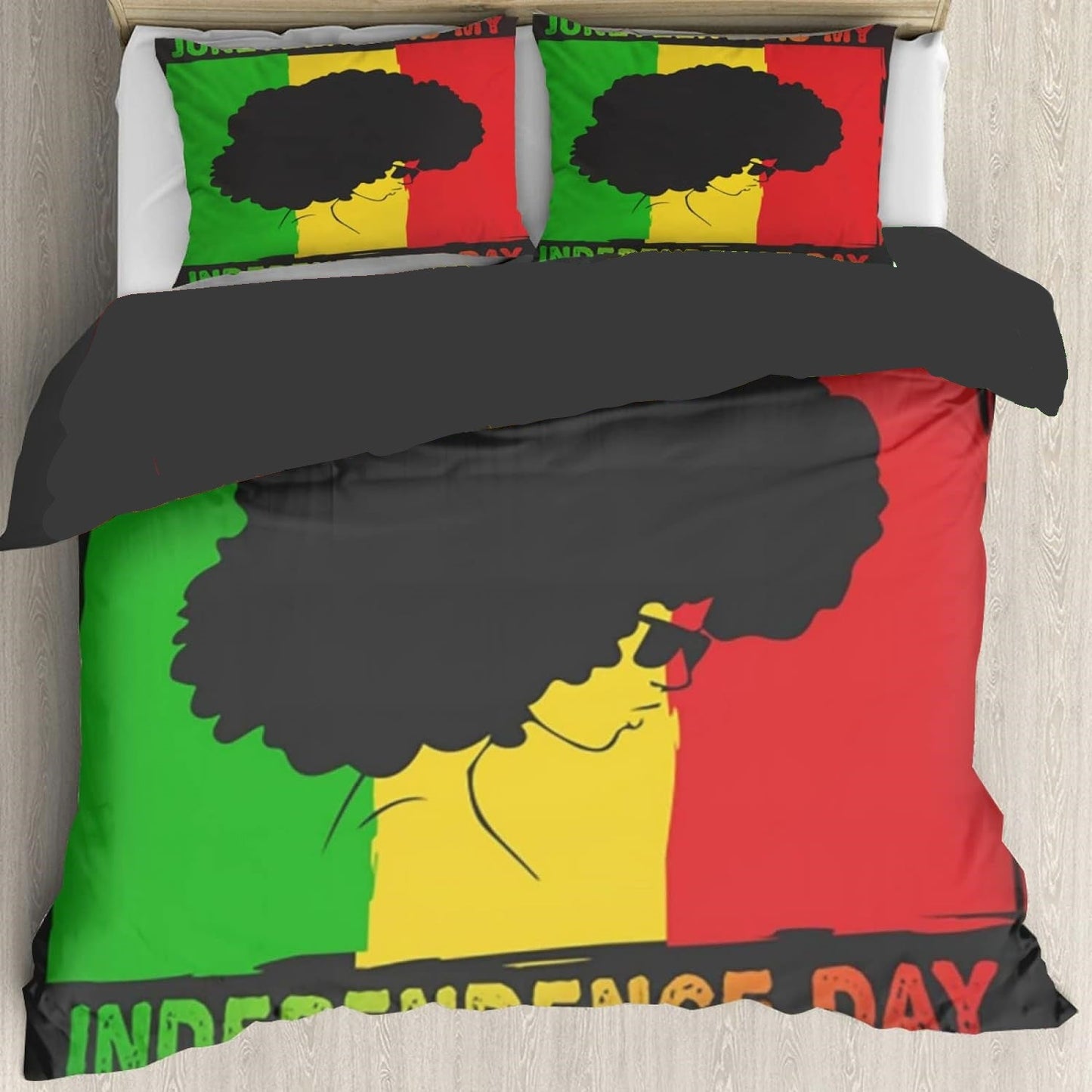 Juneteenth Bedding Set Juneteenth Is My Independence Day Duvet Covers Colorful Unique Gift