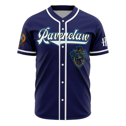 HP Jersey HP Ravenclaw House Crest Seeker Blue Jersey Shirt HP Baseball Jersey Ravenclaw Baseball Jersey