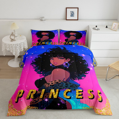 Africa Americans Bedding Set Africa Americans Princess Graphic Duvet Covers Colorful Unique Gift
