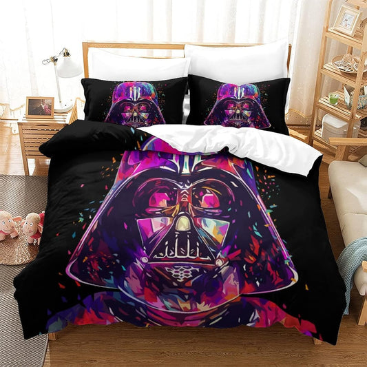 SW Bedding Set SW Darth Vader Minimalist Art Duvet Covers Colorful Unique Gift