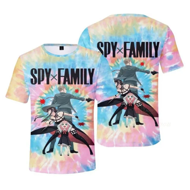 Spyxfamily T-shirt The Forger Family In Action T-shirt Colorful Unisex