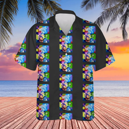 Inside Out Hawaii Shirt DN All Emotions Characters Pattern Aloha Shirt Colorful Unisex