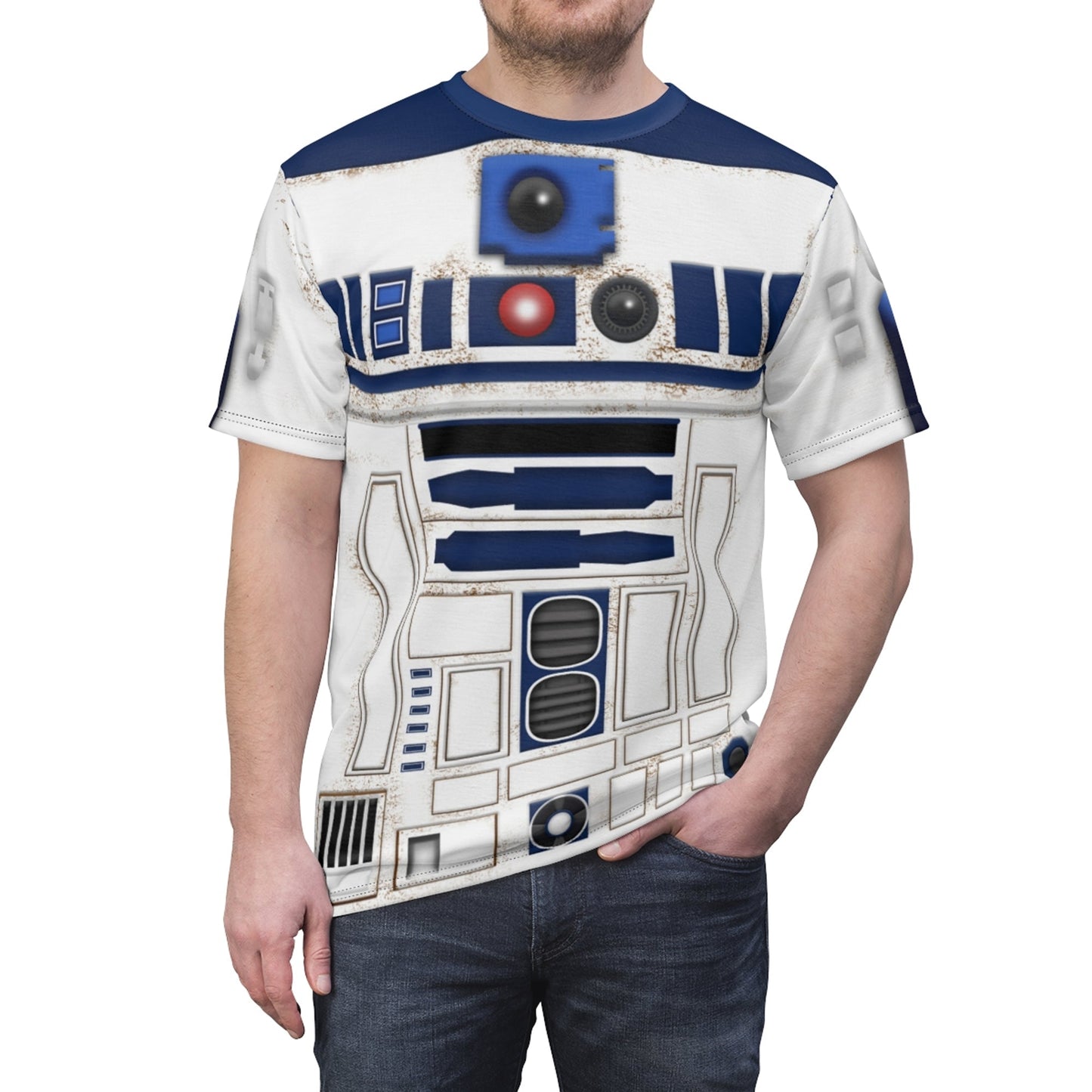 R2D2 Stwa Costume T-shirt For Men