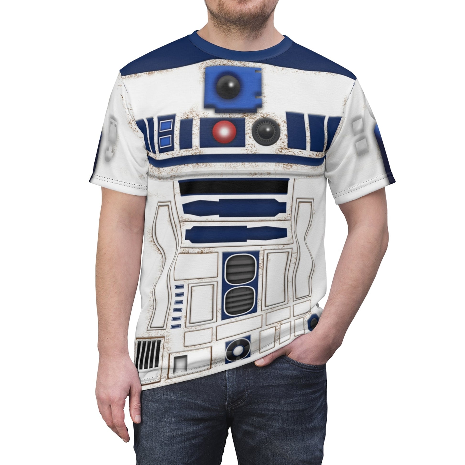 R2D2 Stwa Costume T-shirt For Men