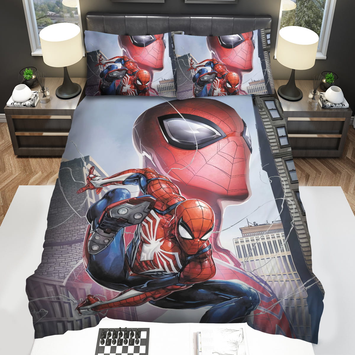 Spiderman Bedding Set MV Spiderman In The City Duvet Covers Colorful Unique Gift