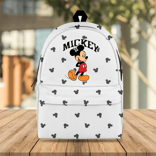 MM Backpack DN Cute Character MM Graphic Backpacks White