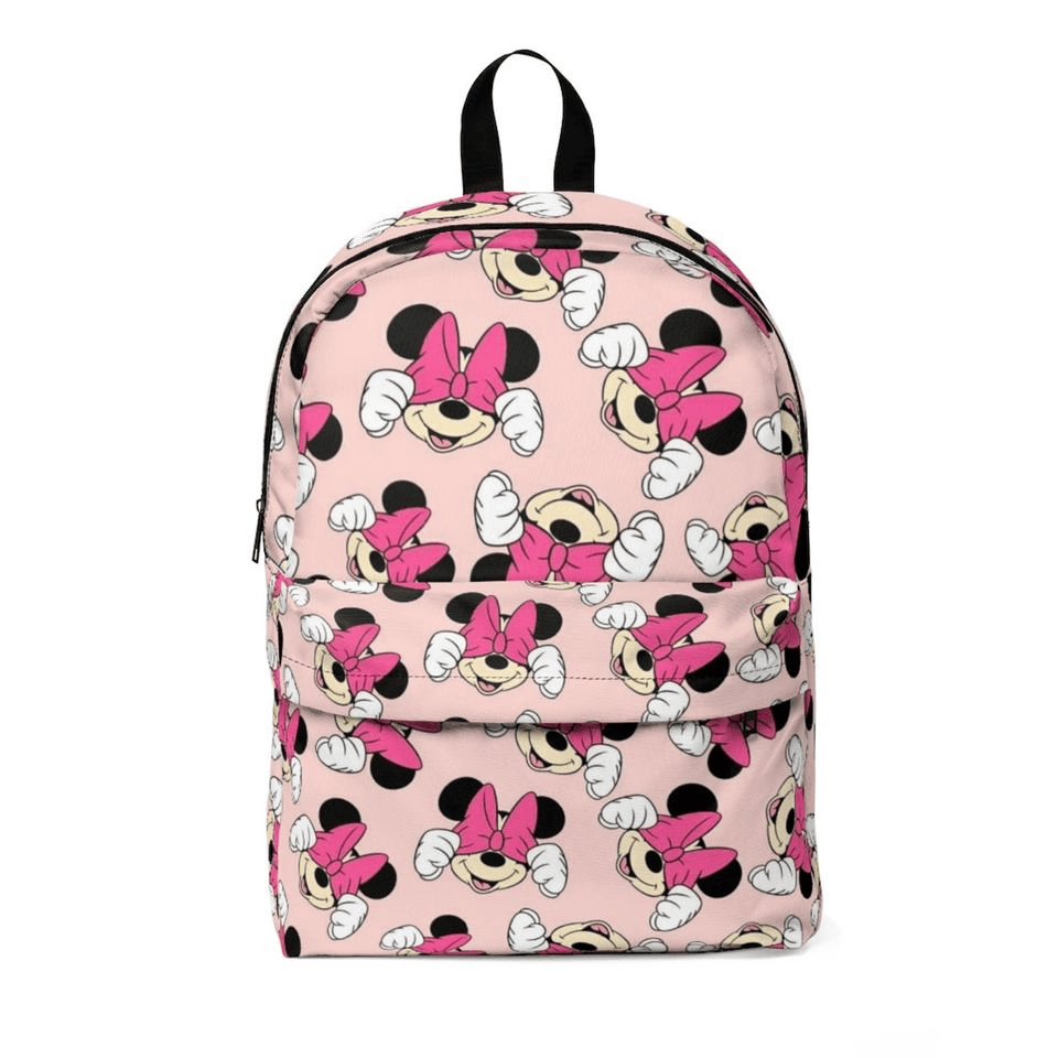 Minnie Backpack DN Hiding Laughing Face Minnie Backpacks Pink