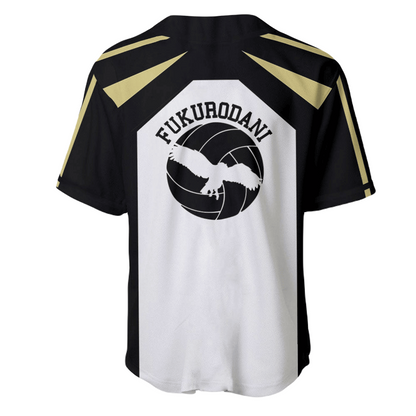 Haikyuu Baseball Jersey Fukurodani Haikyuu Jersey Shirt Black White Unisex Adult New Release