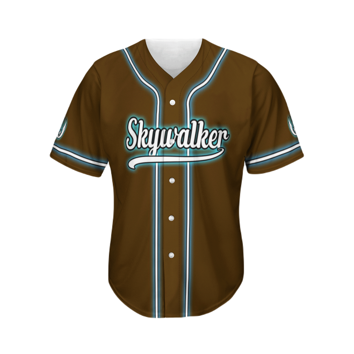 SW Baseball Jersey Anakin Skywalker SW Jersey Shirt Brown Unisex Adult New Release