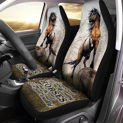 Horse Car Seat Covers Spent Most My Life Riding Horse Seat Covers White Brown