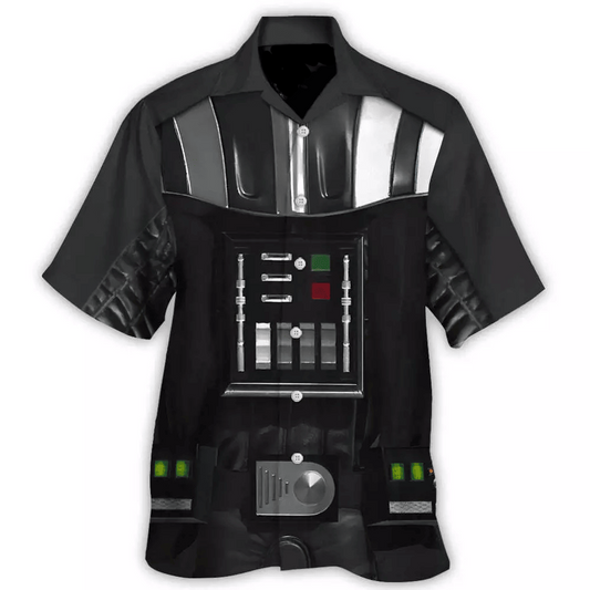 SW Hawaii Shirt SW Darth Vader Suit Costume Hawaiian Shirt Black Unisex