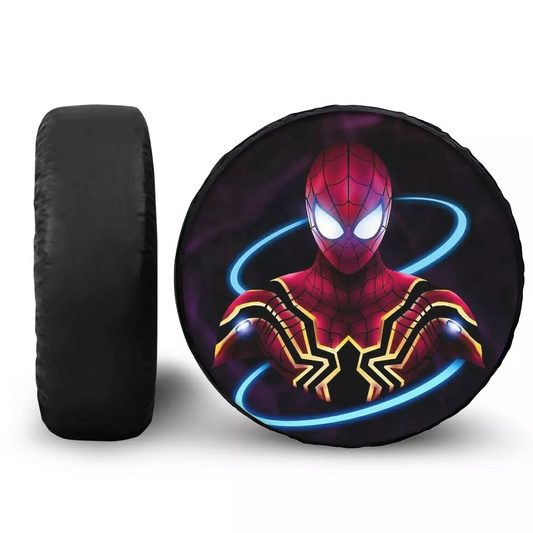 Spiderman Spare Tire Cover MV Spiderman In New Suit Graphic Tire Covers Black Red