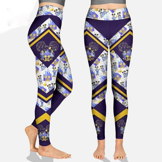 DN Leggings DN 50 Anniversary MM And Minnie High Waisted Legging Blue For Women