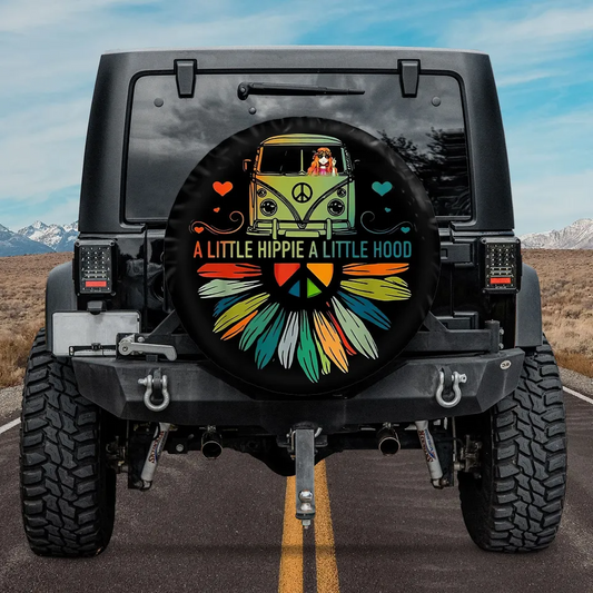 Hippie Spare Tire Cover A Little Hippie A Little Hood Tire Covers Green Black