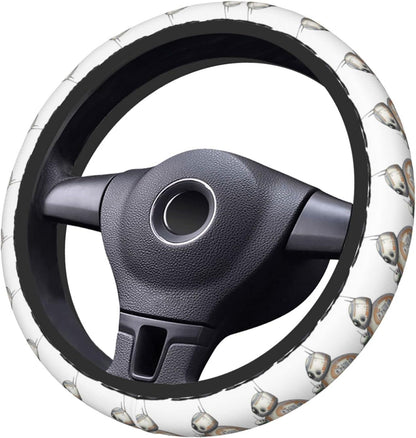 SW Steering Wheel Cover SW BB-8 Robot Pattern Driving Wheel Cover White