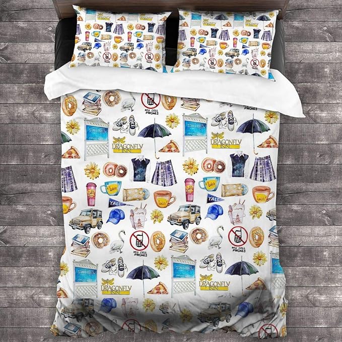 Gilmore Girls Bedding Set Gilmore Girls Items Pattern Duvet Covers Colorful Unique Gift