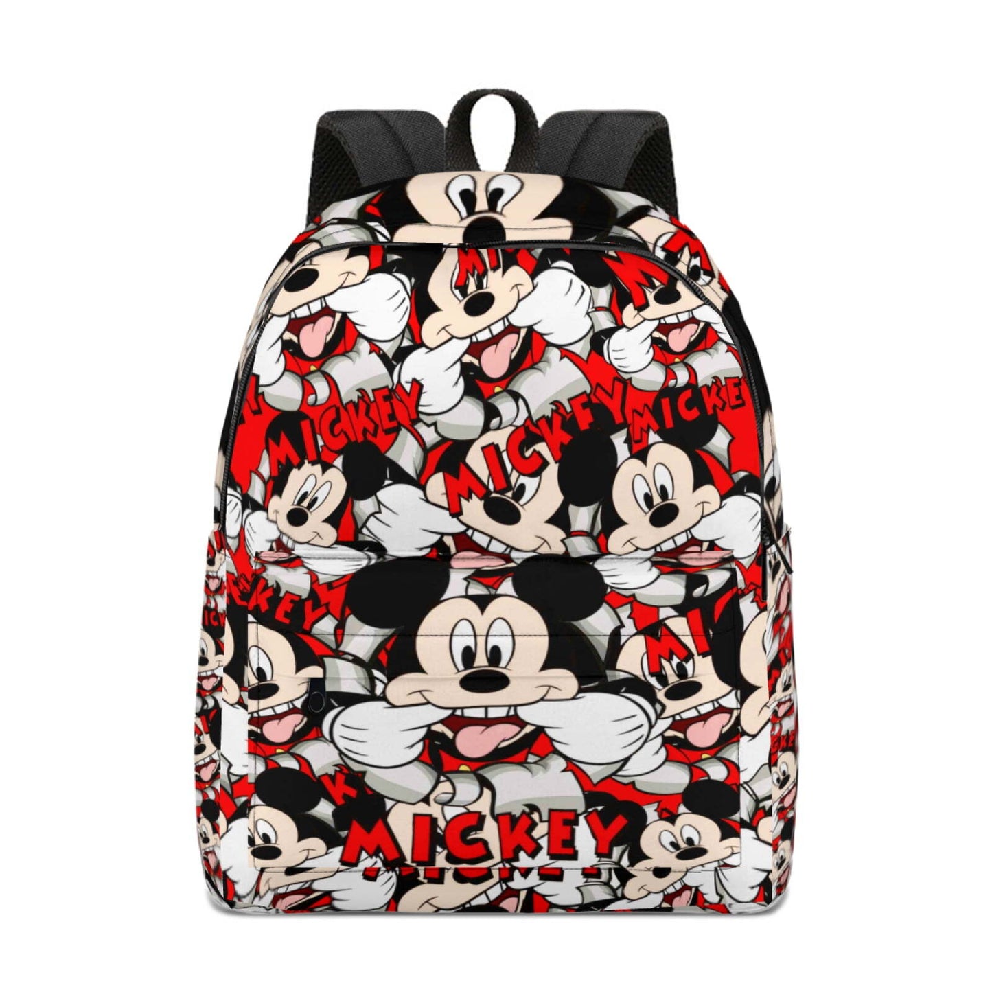 MM Backpack DN Funny Face MM Doodle Pattern Backpacks Black Red